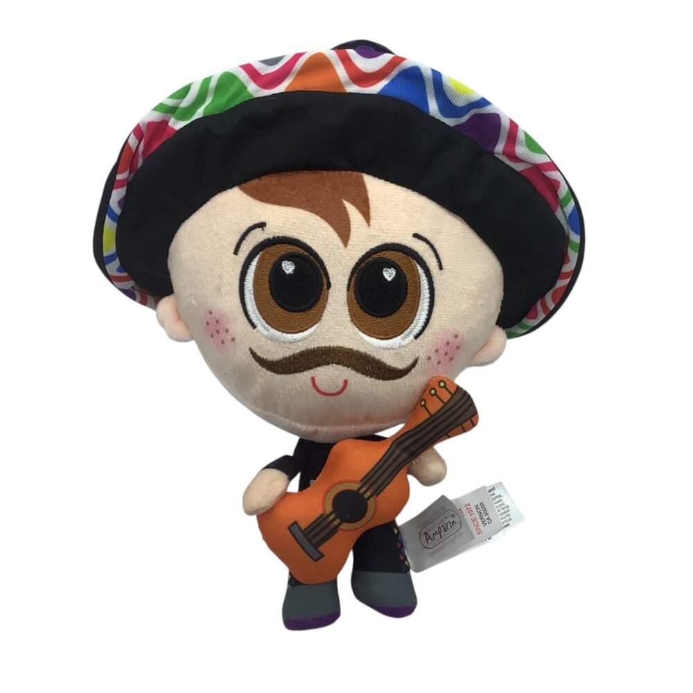 Amparin Mariachi Man Plush Toy Fiesta Doll Guitar Playing 11" Age 3+‎